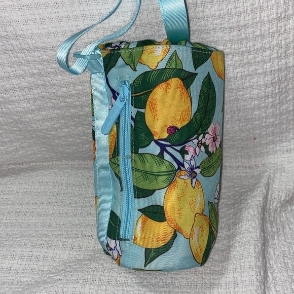 Retired nwot Vera Bradley Lighten Up Lemon Grove Water Bottle Crossbody Bag - Picture 3 of 7